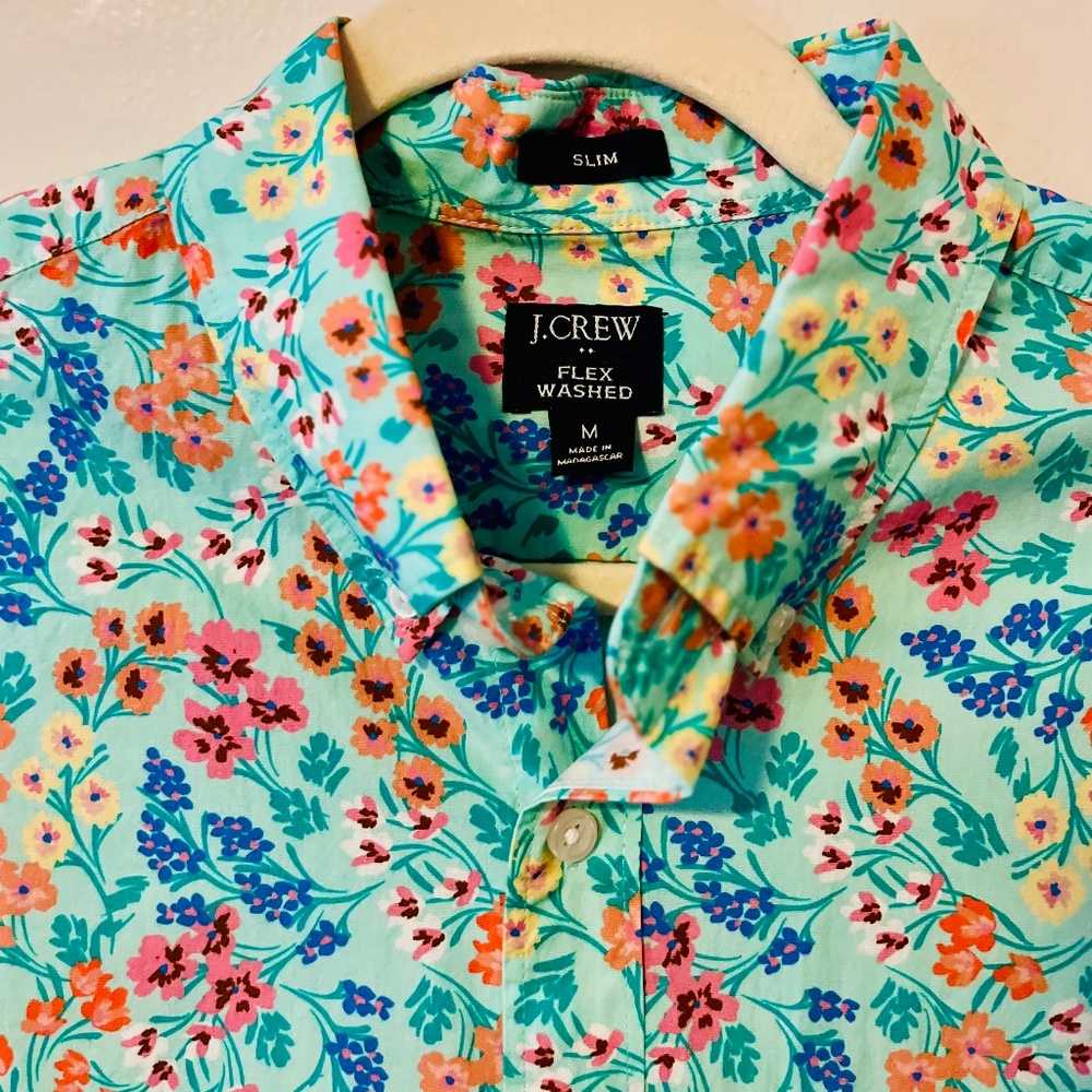 J Crew Mens Slim Flex Fit Shirt - Size M